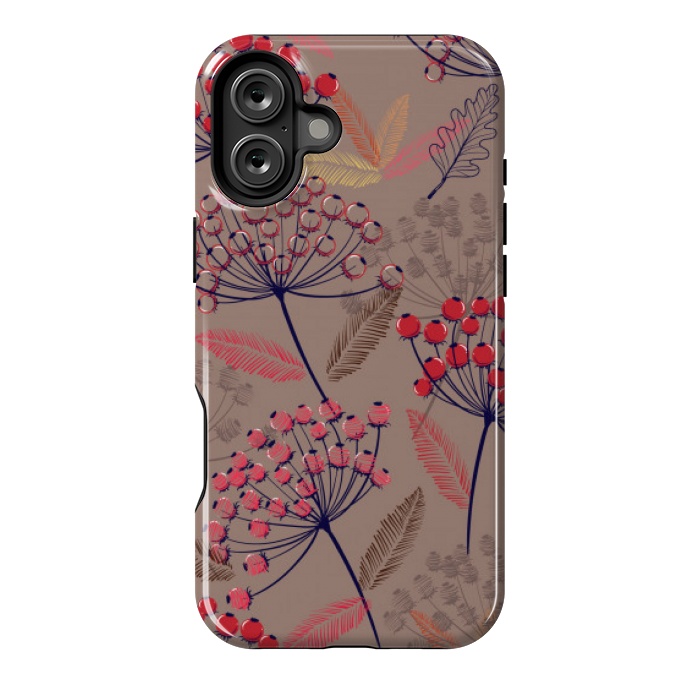 iPhone 16 Plus StrongFit cute cherry pattern  by MALLIKA