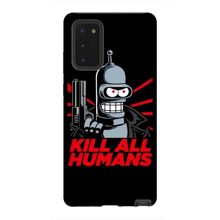 Galaxy Note 20 StrongFit Bendernator - Kill All Humans by Mitxel Gonzalez