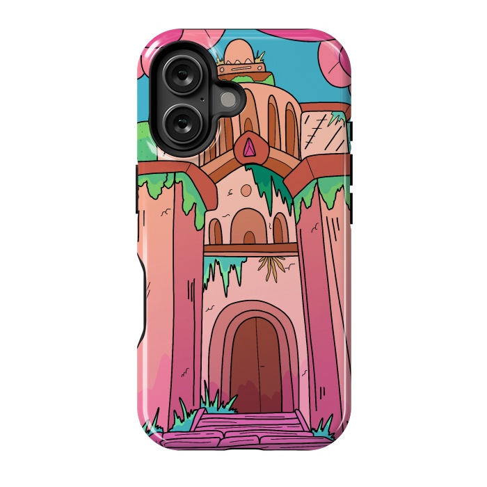 iPhone 16 StrongFit The lost temple by Steve Wade (Swade)