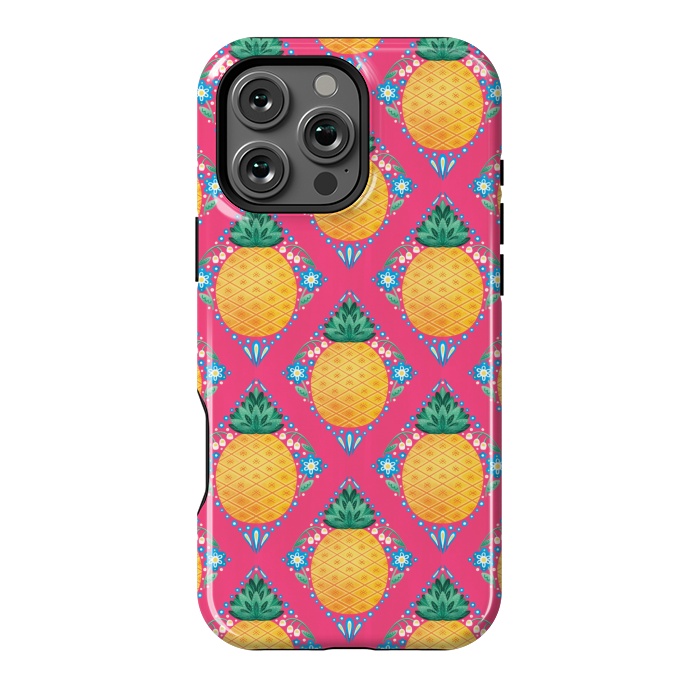 iPhone 16 Pro Max StrongFit Bright Pineapple by Noonday Design