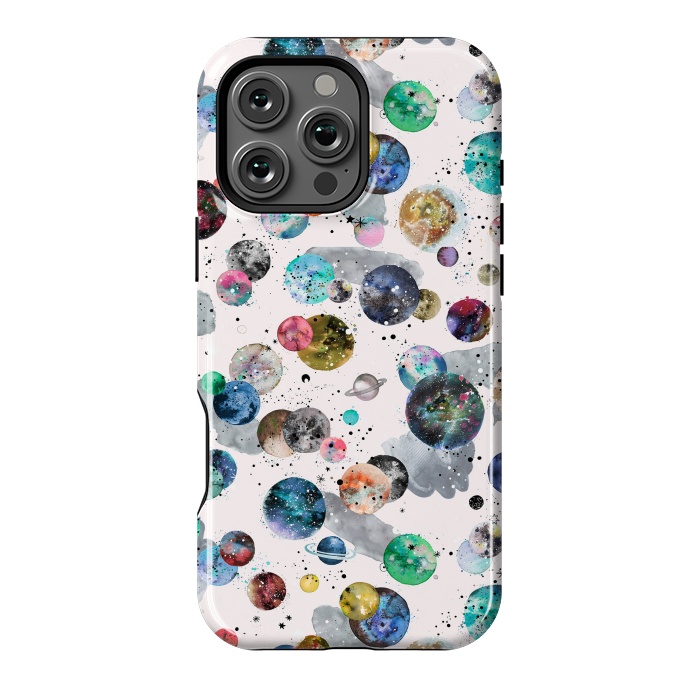 iPhone 16 Pro Max StrongFit Space Planets by Ninola Design