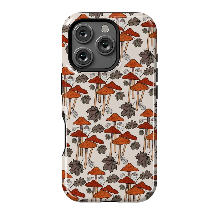 iPhone 16 Pro StrongFit Autumn Mushrooms  by Steve Wade (Swade)