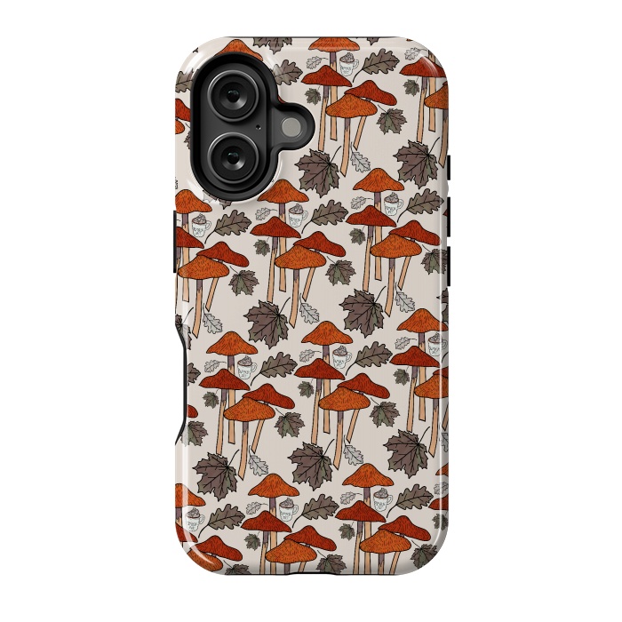 iPhone 16 StrongFit Autumn Mushrooms  by Steve Wade (Swade)