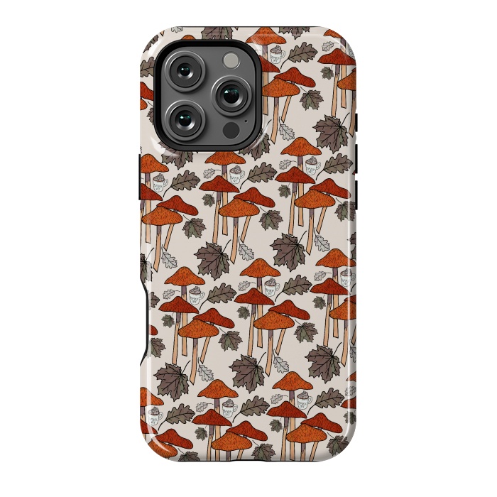 iPhone 16 Pro Max StrongFit Autumn Mushrooms  by Steve Wade (Swade)