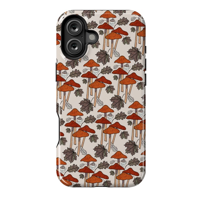 iPhone 16 Plus StrongFit Autumn Mushrooms  by Steve Wade (Swade)