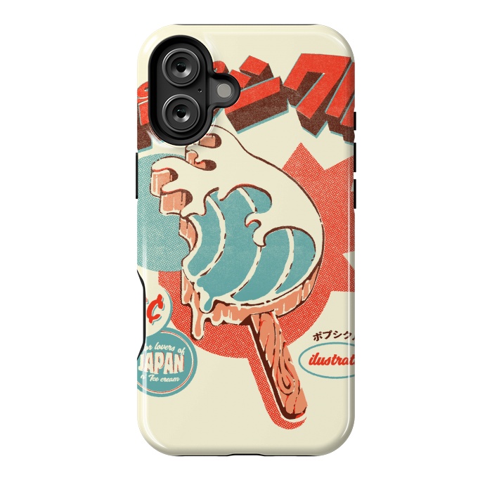 iPhone 16 Plus StrongFit Great Wave Ice Pop by Ilustrata