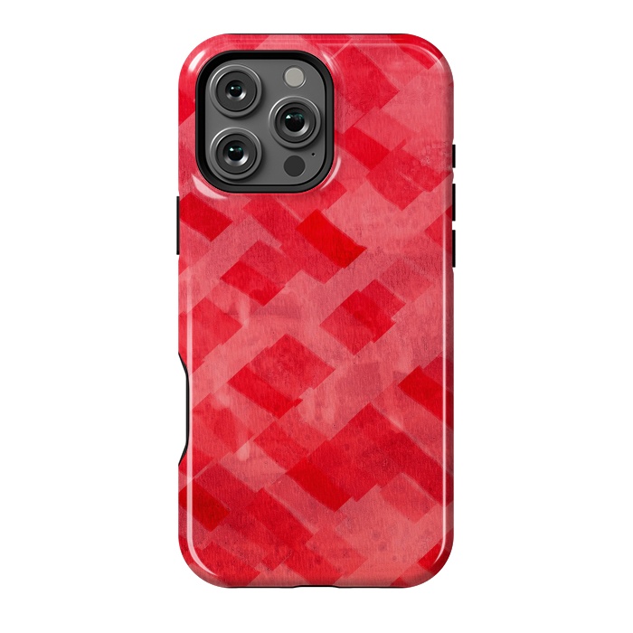 iPhone 16 Pro Max StrongFit Red Abstracts by Josie