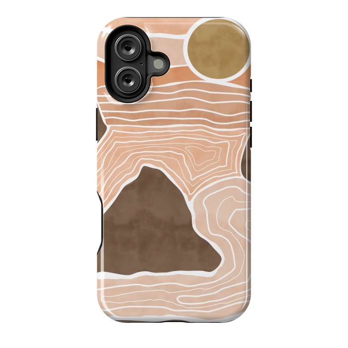 iPhone 16 Plus StrongFit Orange desert dunes by Mmartabc