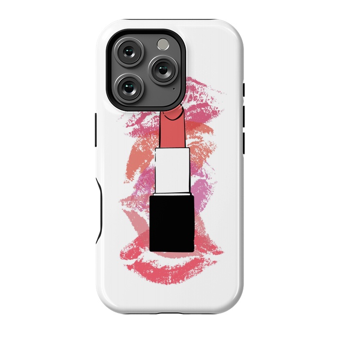 iPhone 16 Pro StrongFit Lipstick Kisses by Martina