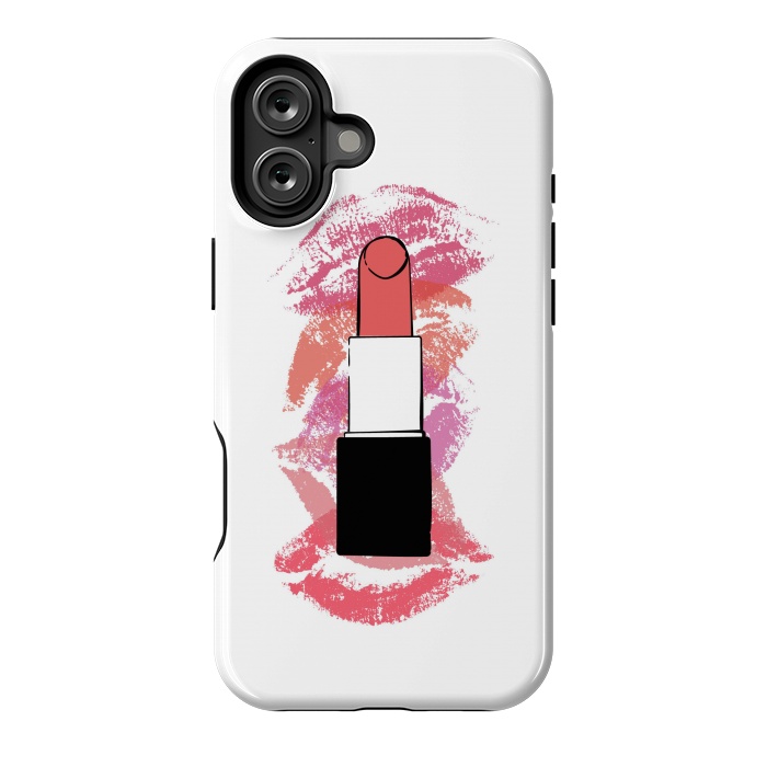 iPhone 16 Plus StrongFit Lipstick Kisses by Martina