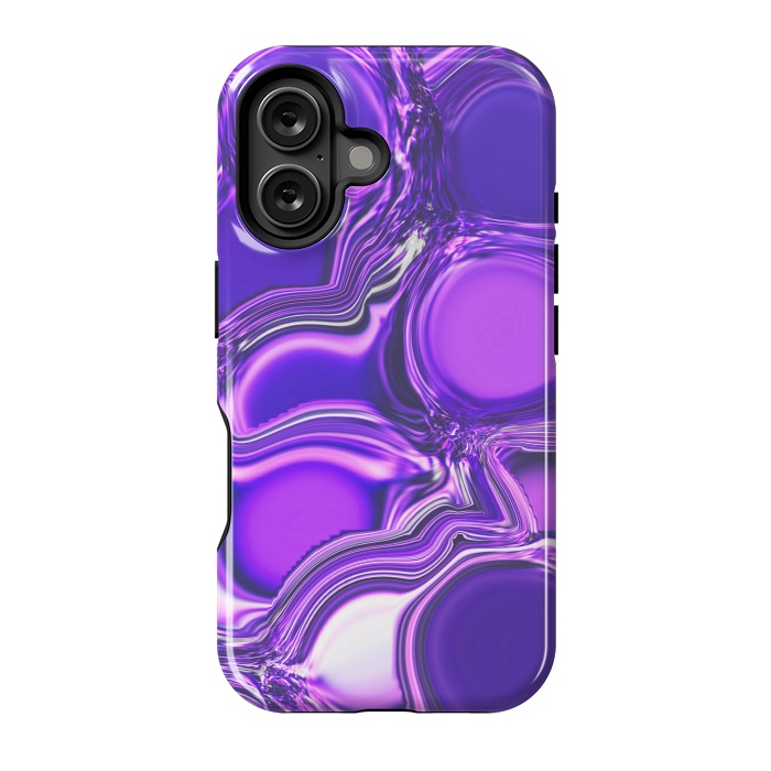 iPhone 16 StrongFit Purple Bubbles by Martina