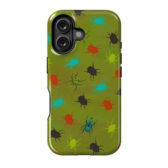 iPhone 16 StrongFit Beetles & Bugs by Lotti Brown