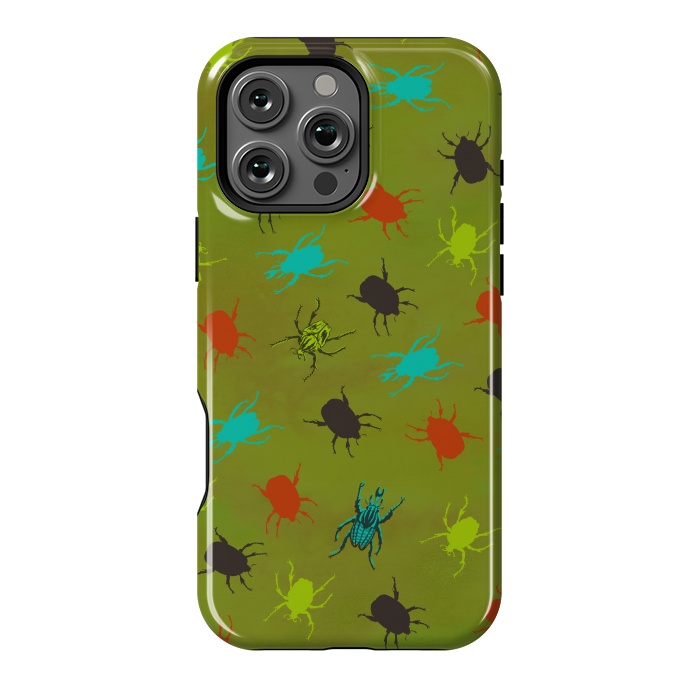 iPhone 16 Pro Max StrongFit Beetles & Bugs by Lotti Brown