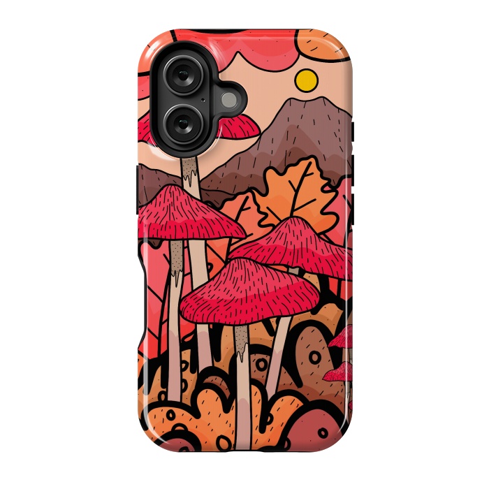 iPhone 16 StrongFit The mushrooms and the hills by Steve Wade (Swade)