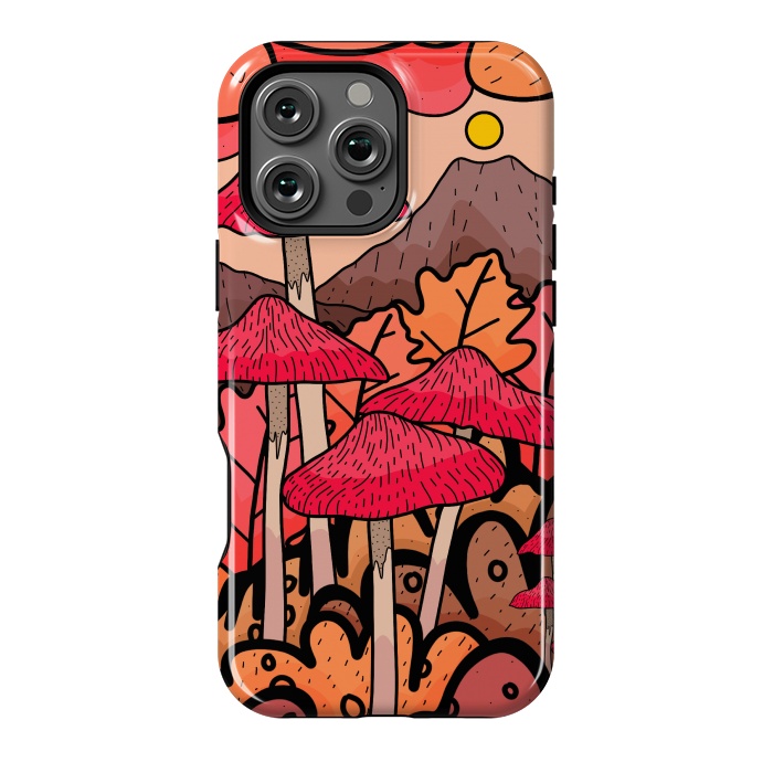 iPhone 16 Pro Max StrongFit The mushrooms and the hills by Steve Wade (Swade)