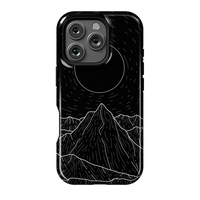 iPhone 16 Pro StrongFit A dark mountain view by Steve Wade (Swade)