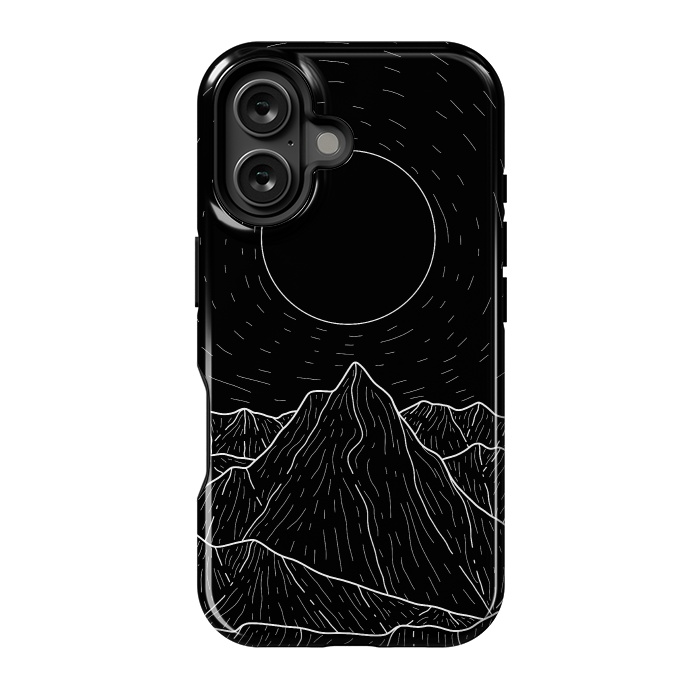 iPhone 16 StrongFit A dark mountain view by Steve Wade (Swade)