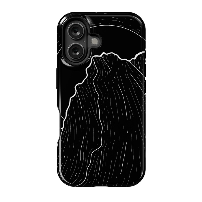 iPhone 16 StrongFit A dark mountain wave by Steve Wade (Swade)