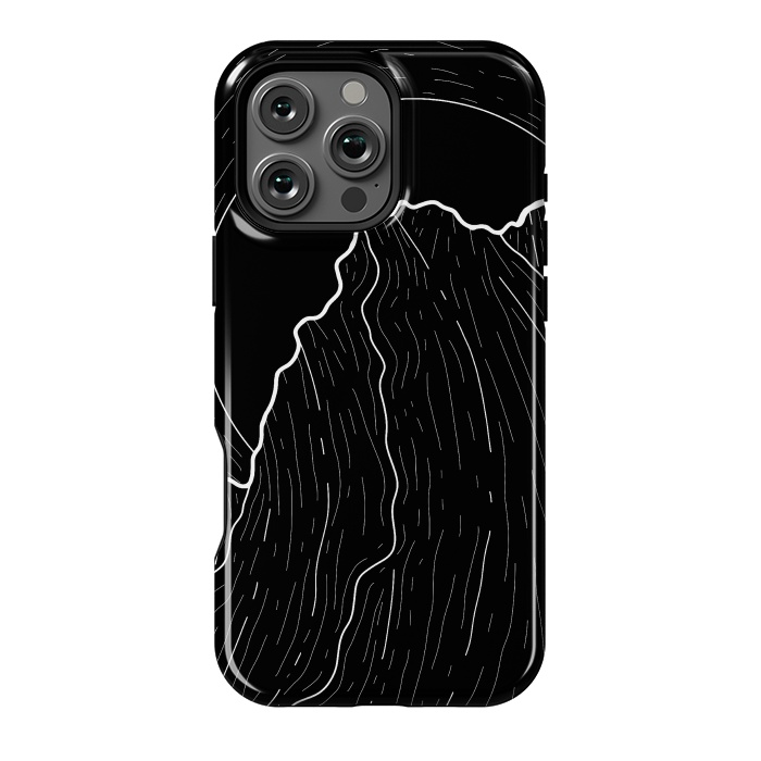 iPhone 16 Pro Max StrongFit A dark mountain wave by Steve Wade (Swade)