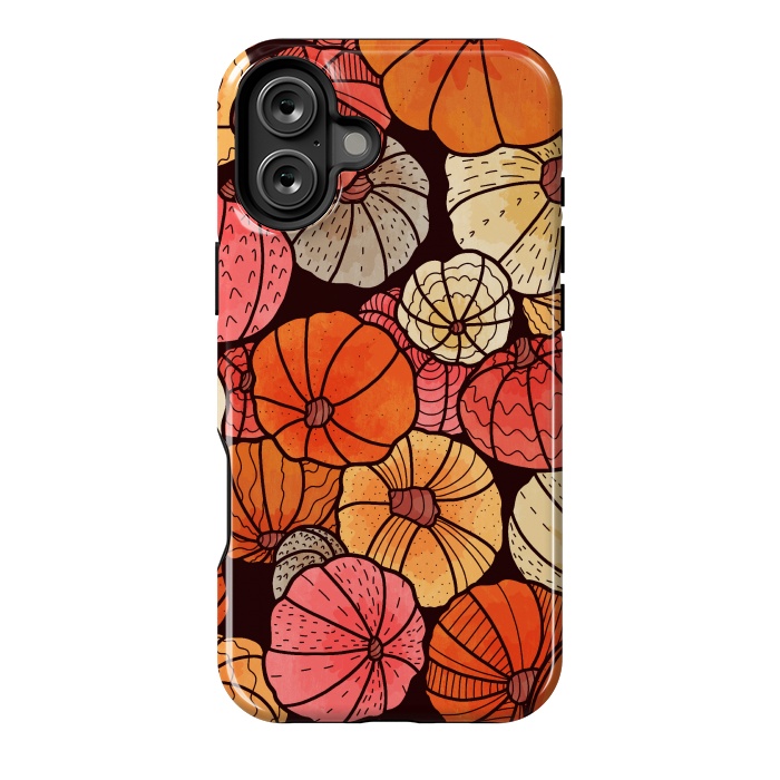 iPhone 16 Plus StrongFit A field of pumpkins by Steve Wade (Swade)