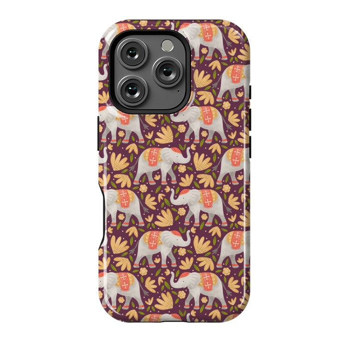 iPhone 16 Pro StrongFit Majestic Elephants by Noonday Design