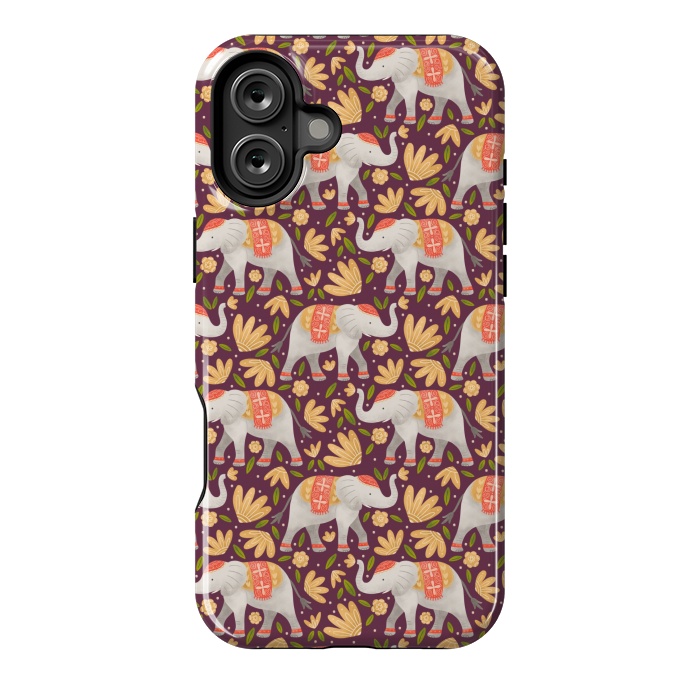 iPhone 16 Plus StrongFit Majestic Elephants by Noonday Design