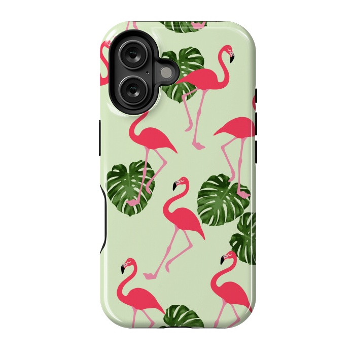 iPhone 16 StrongFit Flamingos  by Winston