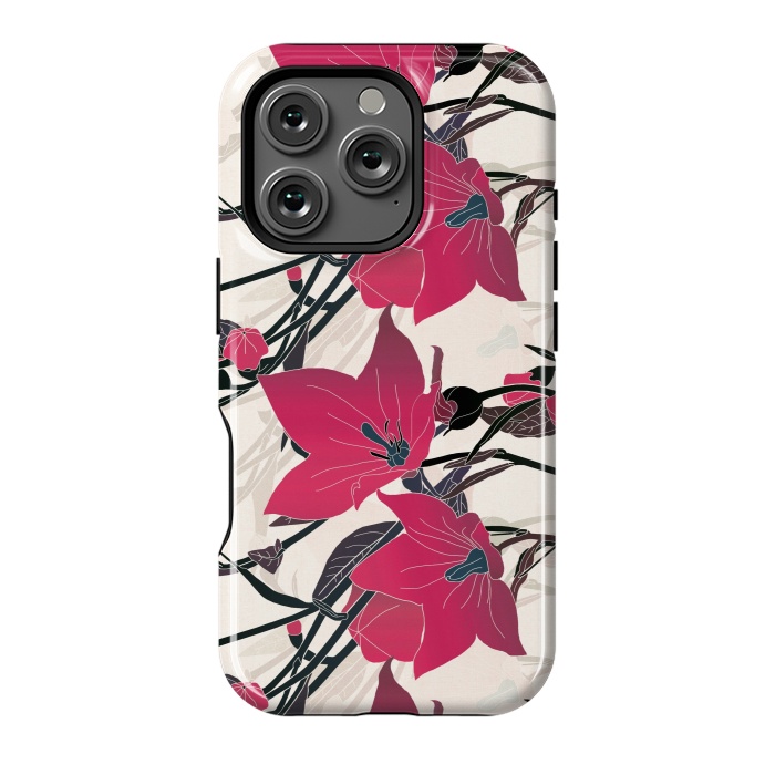 iPhone 16 Pro StrongFit Red flowers 2 by Winston