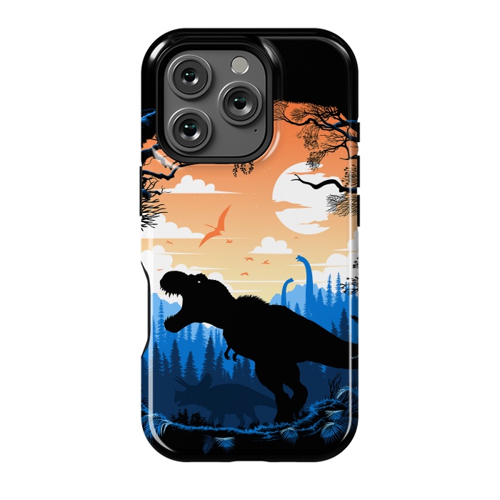 iPhone 16 Pro StrongFit Prehistoric sunset Rex by Alberto