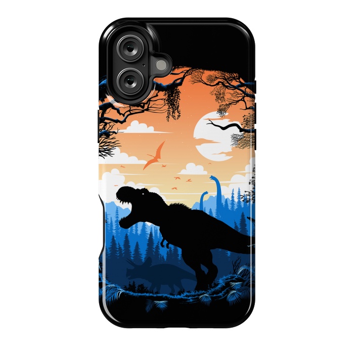 iPhone 16 Plus StrongFit Prehistoric sunset Rex by Alberto