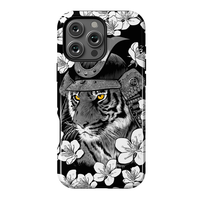 iPhone 16 Pro Max StrongFit Samurai Tiger cherry tree by Alberto