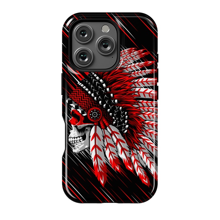 iPhone 16 Pro StrongFit Indian Skull by Alberto