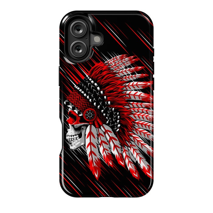 iPhone 16 Plus StrongFit Indian Skull by Alberto