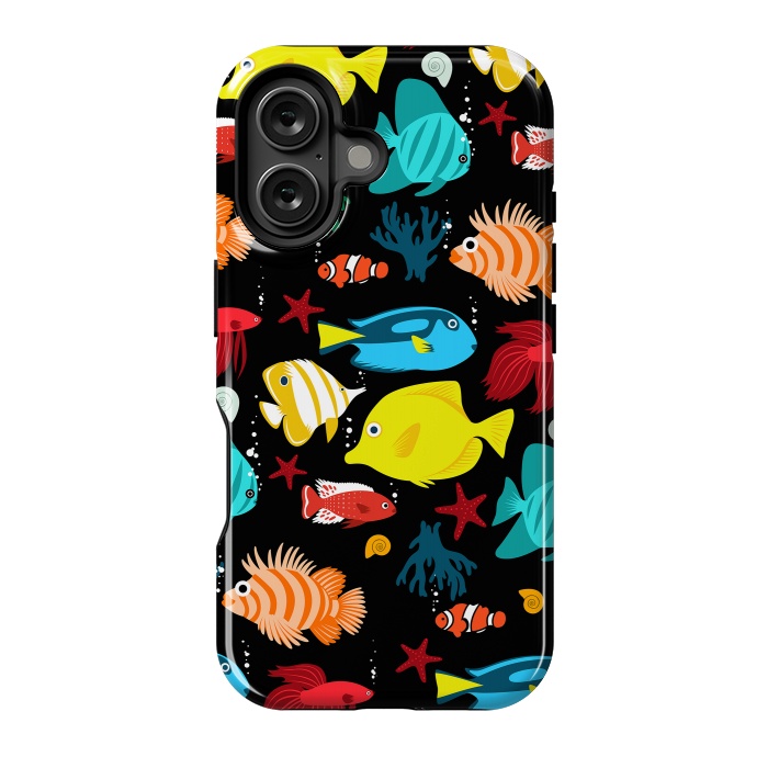 iPhone 16 StrongFit Tropical aquarium by Alberto