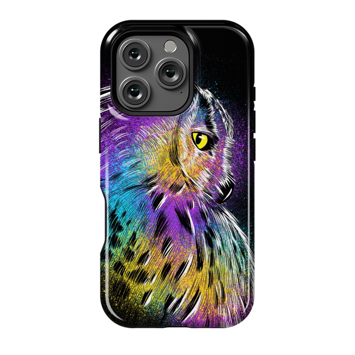 iPhone 16 Pro StrongFit Sketch Owl Colorful by Alberto