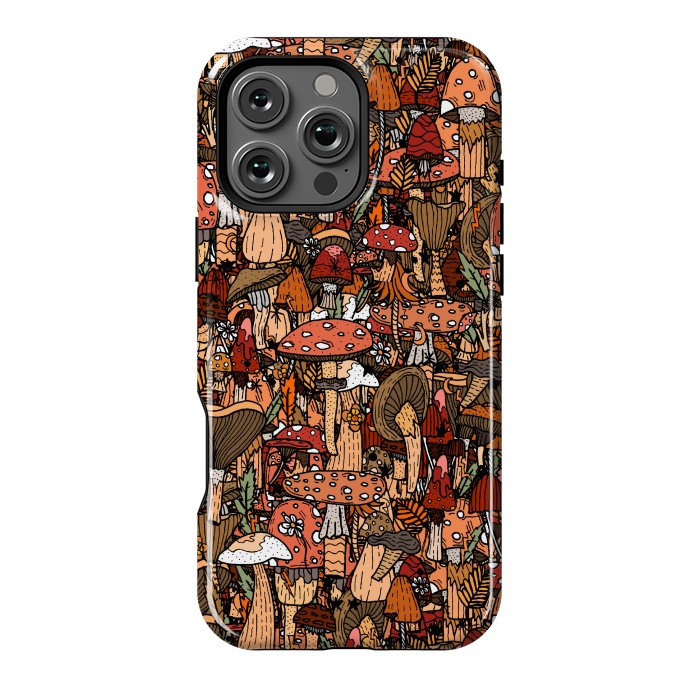 iPhone 16 Pro Max StrongFit Autumnal Mushrooms by Steve Wade (Swade)