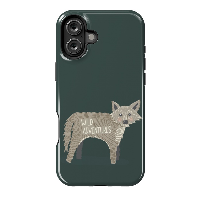 iPhone 16 Plus StrongFit Wild Adventures Wolf  by Edith May