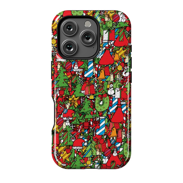 iPhone 16 Pro StrongFit The festive pattern by Steve Wade (Swade)