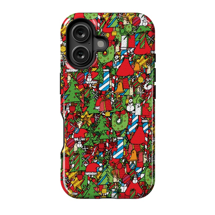 iPhone 16 StrongFit The festive pattern by Steve Wade (Swade)