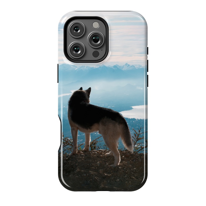 iPhone 16 Pro Max StrongFit Wanderlust dog by Laura Nagel