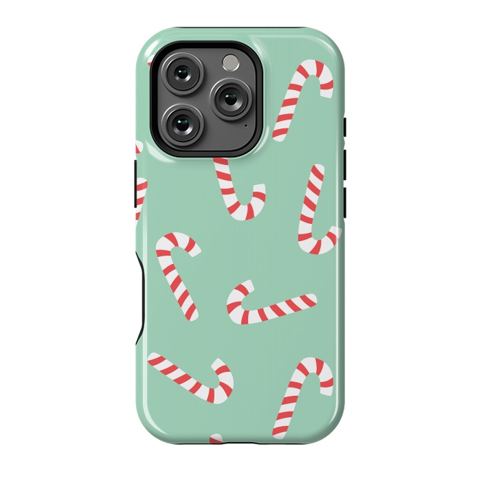 iPhone 16 Pro StrongFit Candy Cane 01 by Jelena Obradovic