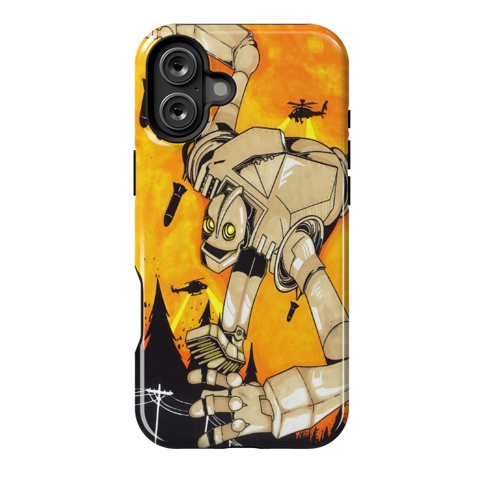 iPhone 16 Plus StrongFit The Iron Giant by Varo Lojo