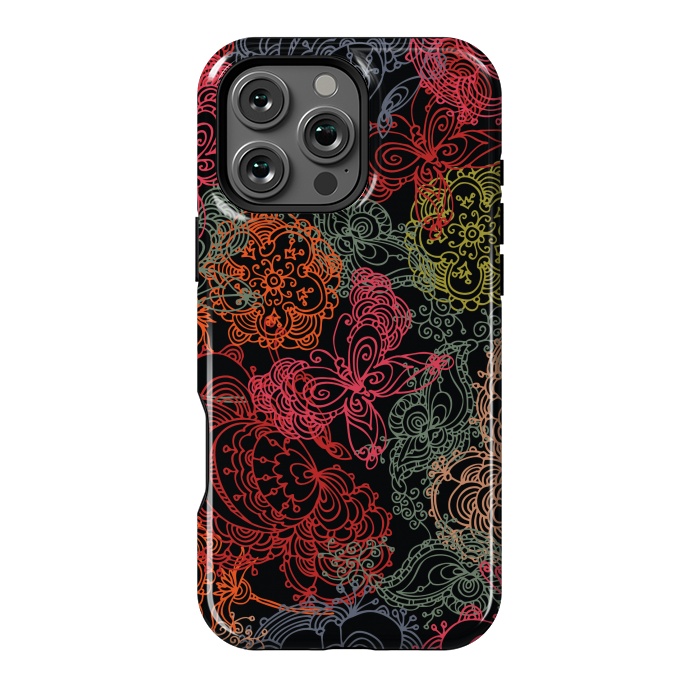 iPhone 16 Pro Max StrongFit pretty butterfly pattern by MALLIKA