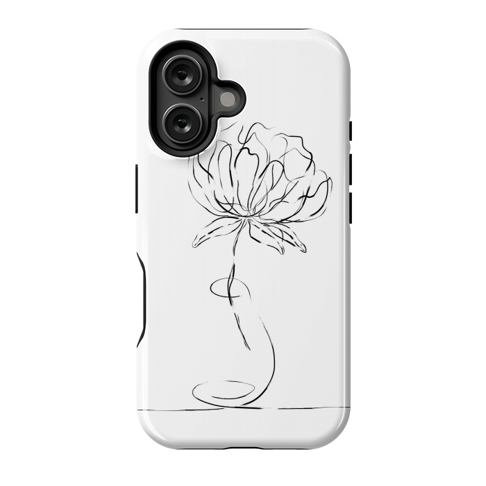 iPhone 16 StrongFit Black Bloom by Martina