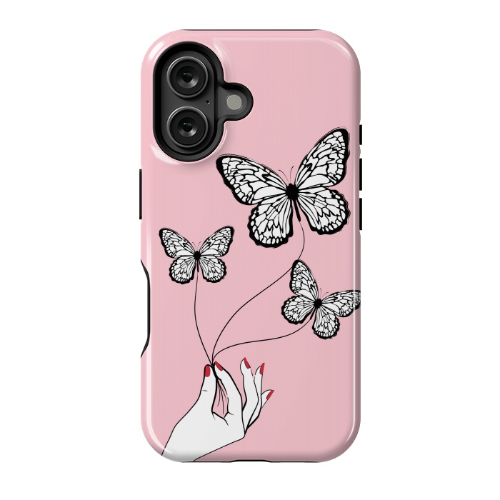 iPhone 16 StrongFit Butterfly Game by Martina