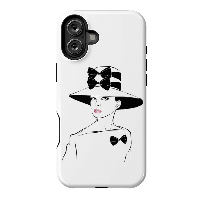 iPhone 16 Plus StrongFit Elegant Lady Audrey by Martina