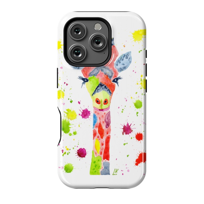 iPhone 16 Pro StrongFit Giraffe watercolor 2 by ArtKingdom7