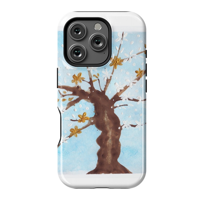 iPhone 16 Pro StrongFit Tree of life painting watercolor by ArtKingdom7