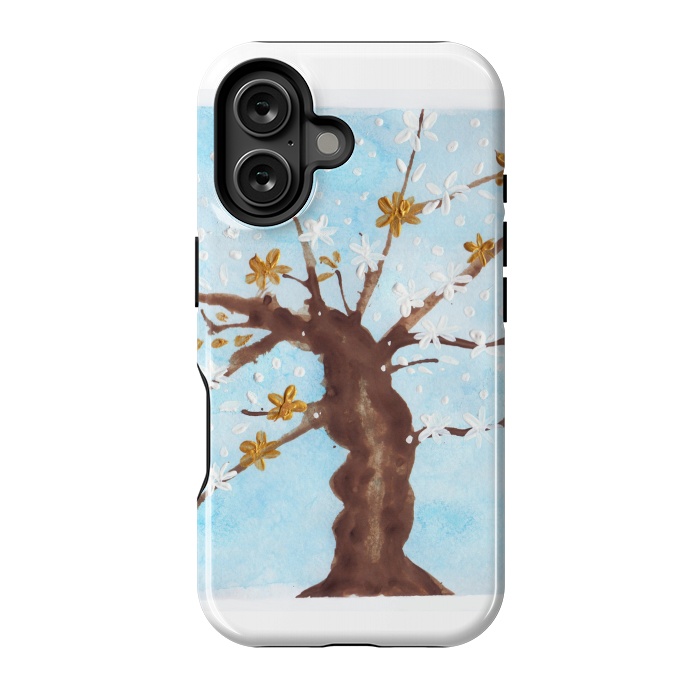 iPhone 16 StrongFit Tree of life painting watercolor by ArtKingdom7