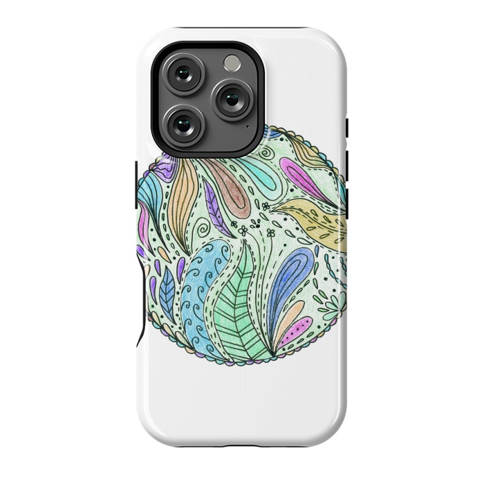 iPhone 16 Pro StrongFit Floral mandala 5 by ArtKingdom7